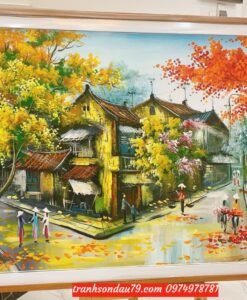 tranh phố cổ hà nội