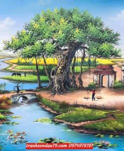 tranh phong cảnh đồng quê
