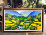 Tranh ruộng bậc thang phong cảnh tấy bắc đẹp nhất ST95 - Ảnh 2