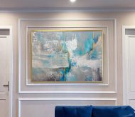 Tranh trừu tương tranh sơn dầu ý nghĩa st177 - Ảnh 2