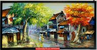 Tranh phố cổ hà nội , tranh phố ST039
