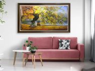 Tranh hồ gươm, tranh sơn dầu hồ gươm ST78 - Ảnh 2