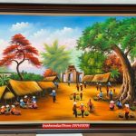 Tranh đồng quê việt nam, phong cảnh đồng quê ST91