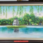 Tranh hồ gươm, tranh sơn dầu hồ gươm