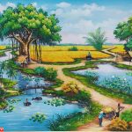 Tranh phong cảnh đồng quê việt nam ST66