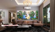 Tranh sơn thủy ,tranh sơn thủy phòng khách ST026 - Ảnh 2