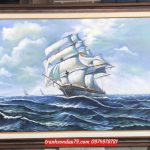 Tranh sơn dầu thuận buồm xuôi gió ST12