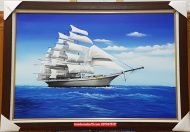 Tranh thuận buồm xuôi gió tranh sơn dầu đẹp ST74